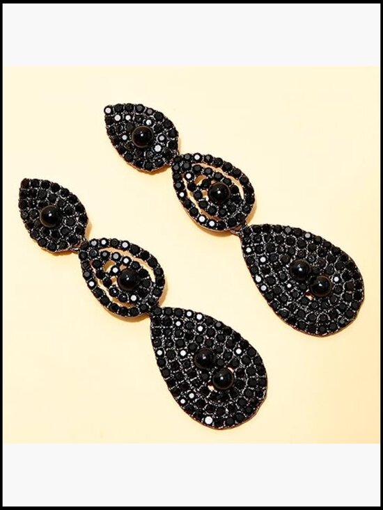 1920s Flapper Set with Headband Earrings Gloves Necklace Vintage Costume main image 7